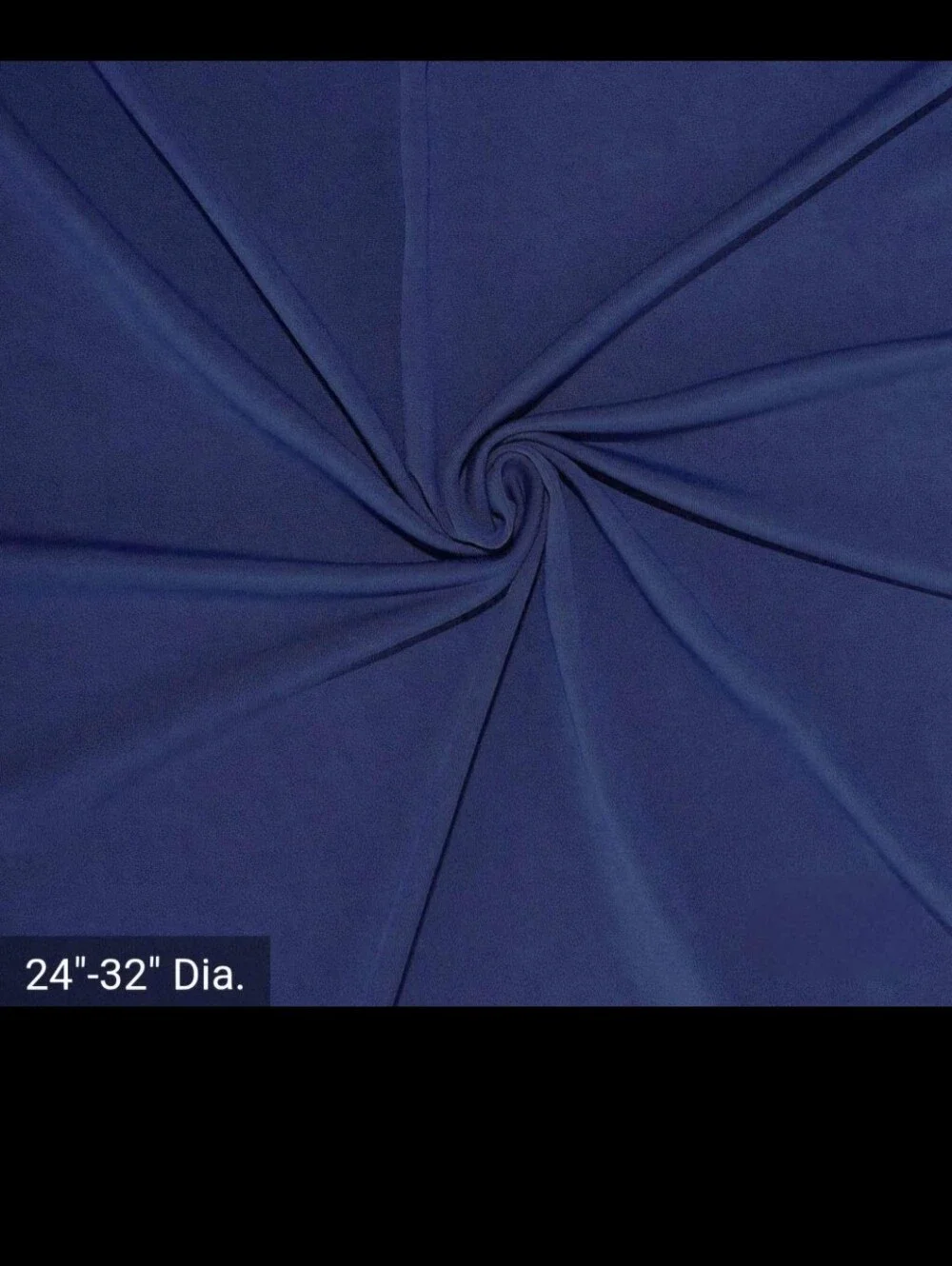 Set Of 2 - Stretch Spandex Cocktail Table Cover - Navy Blue